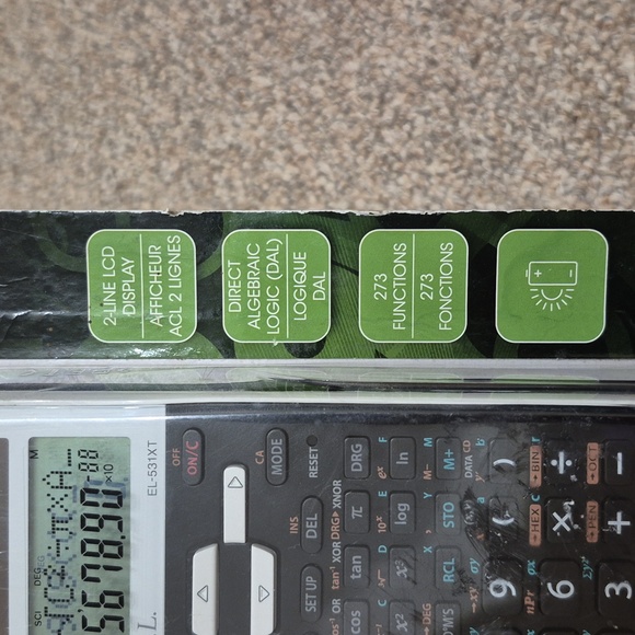 Sharp Advanced Scientific Calculator New In Package EL-531XTB-WH - Picture 3 of 7
